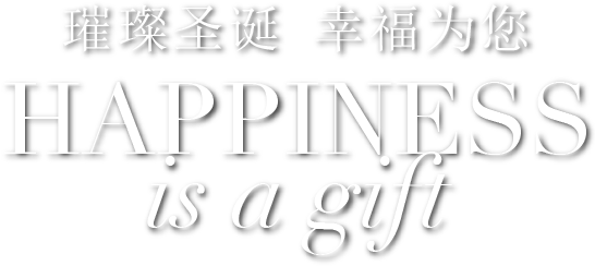 璀璨圣诞 幸福为您 HAPPINESS is a gift